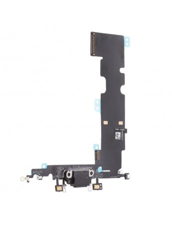 iPhone 8 Plus Şarj Soketi Mikrofon Filmli - Siyah