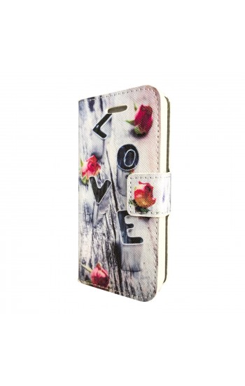 iPhone SE | 5S | 5 Desenli Cüzdanlı Ve Standlı Kılıf Love…