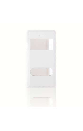 iPhone SE | 5S | 5 Dikişli Yan Kapaklı TPU Kılıf Beyaz…