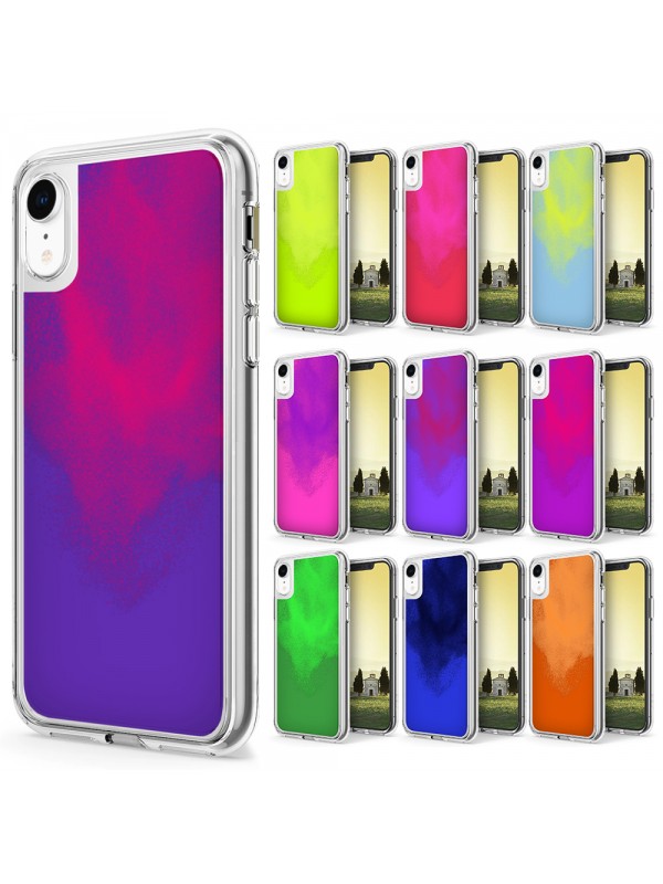 iPhone XR Kılıf Neon Likit Silikon Arka Kapak…