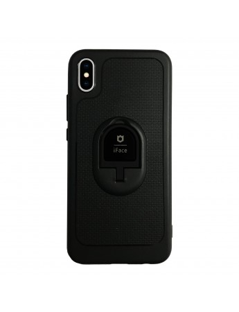 iPhone XS Max iFace Yüzük Tutuculu Arka Kapak Halka-Siyah