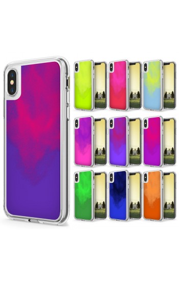 iPhone XS Max Kılıf Neon Likit Silikon Arka Kapak…