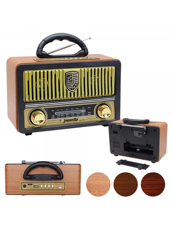 JapanEx JPN-1961 Nostalji Radyo Bluetooth Hoparlör USB/SD/FM/BT