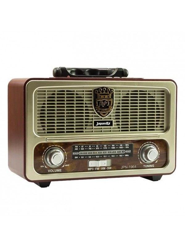 JapanEx JPN-1964 Nostalji Radyo Bluetooth Hoparlör USB/SD/FM/BT