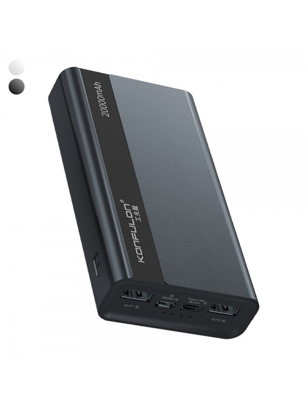 Konfulon A16Q 22.5W 20000 mAh QC3.0 Powerbank…
