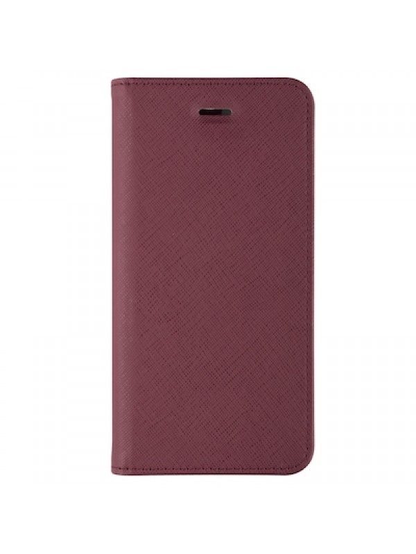 LA VIE iPhone X/XS Fashion Folio Gizli Mıknatıslı Kapaklı Kılıf Bordo