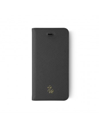 LA VIE iPhone X/XS Fashion Folio Gizli Mıknatıslı Kapaklı Kılıf Siyah