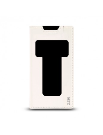 Lenovo S580 Gizli Mıknatıslı Pencereli Magnum Kılıf Beyaz