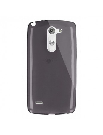 LG G3 Kılıf Soft Silikon Şeffaf-Siyah Arka Kapak