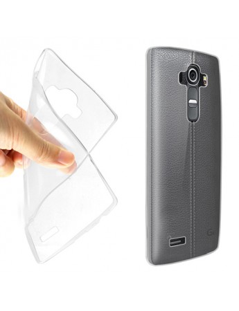 LG G4 H815 Ultra İnce Dikişli TPU Arka Slikon Kapak Şeffaf