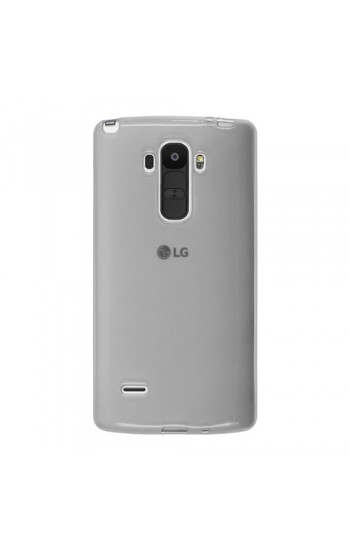 LG G4 Stylus Kılıf Soft Silikon Şeffaf-Siyah Arka Kapak…
