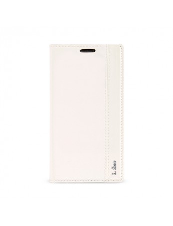 LG L Fino D290 Gizli Mıknatıslı Magnum Kılıf Beyaz