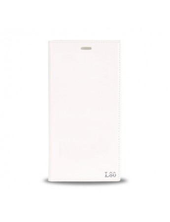 LG L80 Gizli Mıknatıslı Premium Magnum Kılıf Beyaz