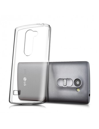LG Leon (H324) Kılıf Soft Silikon Şeffaf Arka Kapak