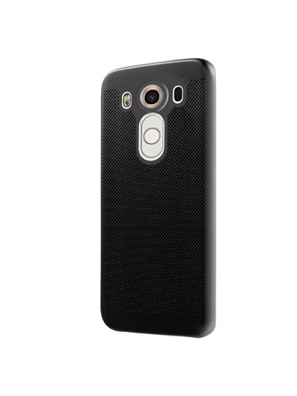 LG V10 Loopee Point Sert Arka Kapak Siyah