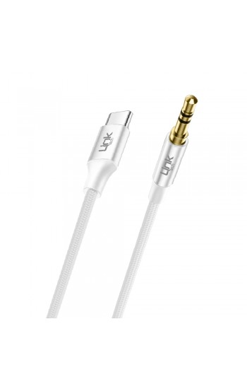 LinkTech A586 Type-C - 3.5mm AUX Kablo 1mt Beyaz…