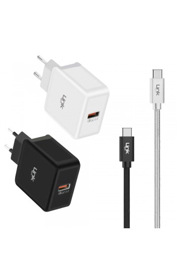 LinkTech C505 Type-C Kablolu Quick Charge 3.0 Hızlı Şarj Aleti…