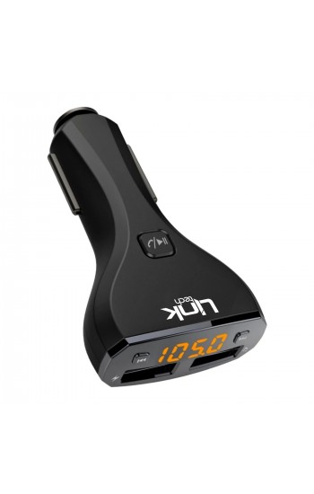 LinkTech Car G6 FM Transmitter LCD Ekran 2.4A Çift USB Çıkış Siyah…