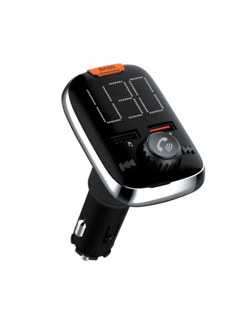 LinkTech Car GF10 QC 3.0 Bluetooth LCD Ekran Çift USB Çıkışlı Transmitter Siyah