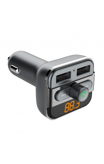 LinkTech Car GR8 FM Transmitter LCD Ekran ve Kumandalı 3.4A Çift USB Ç…