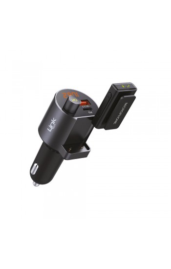 LinkTech Car RF12 FM Transmitter 38W PD QC3.0 LCD Ekran USB+Type-C…