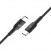 Linktech G826 Supper Silicon Tech 25W PD USB-C Şarj Aleti Type-C Kablo Set Siyah