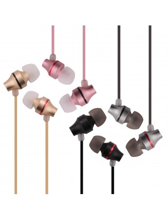 LinkTech H20 Mikrofonlu Metal Kulak İçi Kablolu Kulaklık 3.5mm