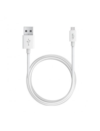 LinkTech K561 Micro USB Şarj ve Data Kablosu 2.4A 2mt Beyaz