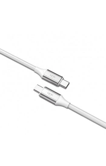 Linktech K635 Premium Type-C - Type-C Data/Şarj Kablosu 5A 1.2mt Beyaz…