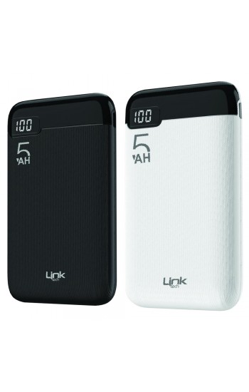 LinkTech LT5 Strong 5000 mAh Powerbank Ekranlı Type-C + Micro…