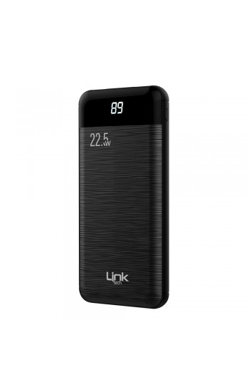 LinkTech P118 10000 mAh PD 22.5W Led Ekranlı Powerbank Siyah…