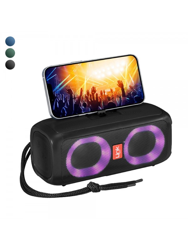LinkTech Q218 Bluetooth Hoparlör RGB USB Aux Hafıza Kartı Stan…