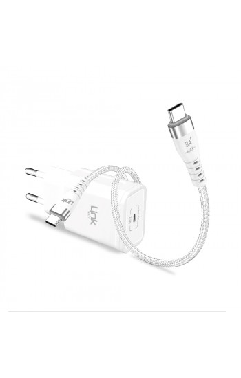 LinkTech S670 Premium 25W PD Type-C to Type-C Kablo Şarj Aleti Set…
