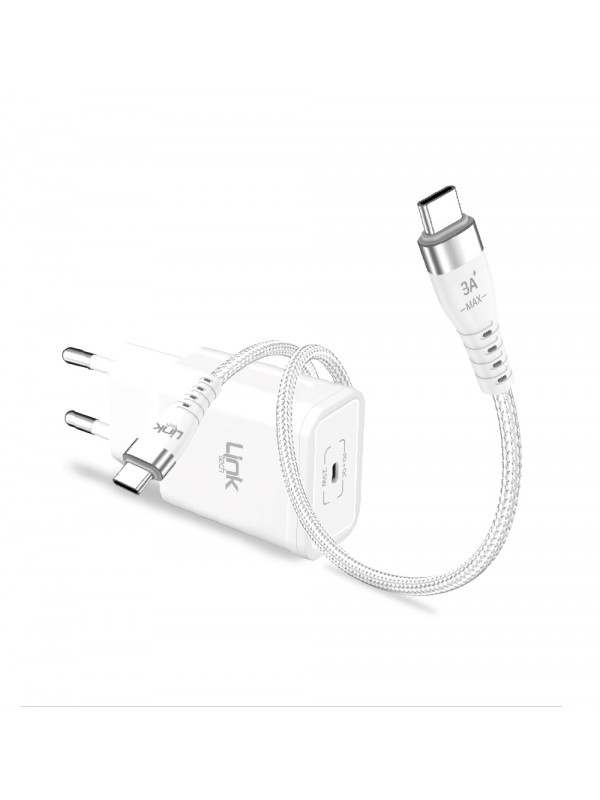 LinkTech S670 Premium 25W PD Type-C to Type-C Kablo Şarj Aleti Set…