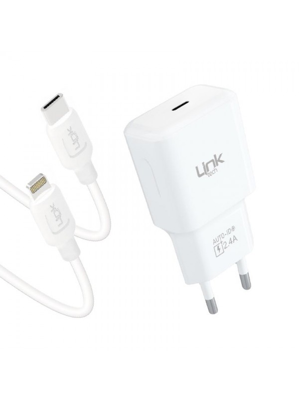 LinkTech T447e Strong Eco 12W Type-C Şarj Aleti ve Type-C to Lightning Ka…