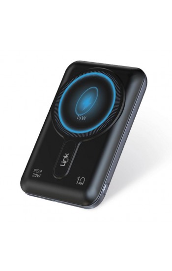 LinkTech WP22 20W PD QC Mini Magnetic 10000 mAh Wireless Powerbank Siyah…