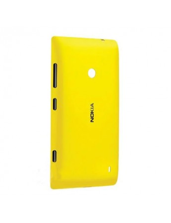 Nokia Lumia 520 Kablosuz Şarj Desteği Arka Kapak Sarı