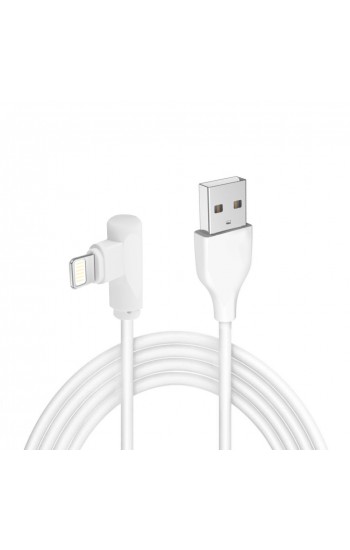 Mosidun Lightning Şarj ve Data Kablosu 3.1A 1.2mt D3 Beyaz (L-Type 90 Der…
