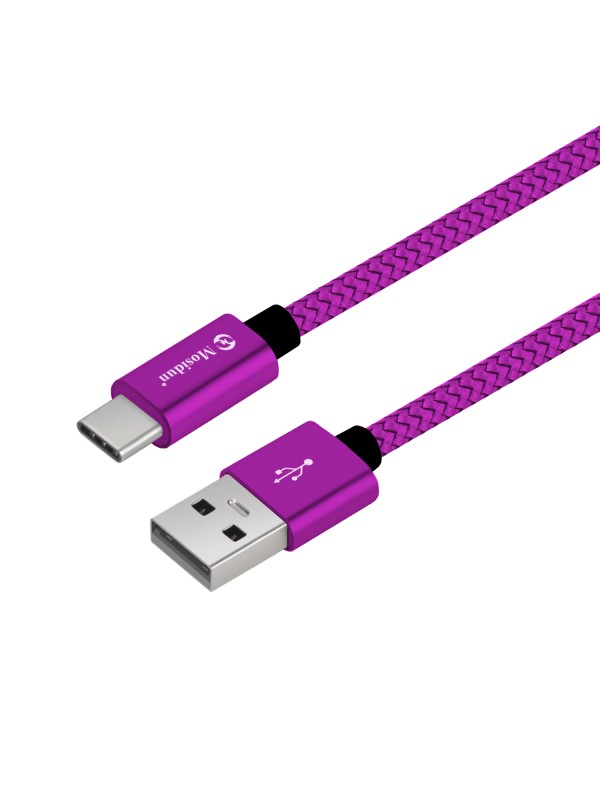 Mosidun Type-C Hızlı Şarj ve Data Kablo Dayanıklı 1mt D6 Pembe