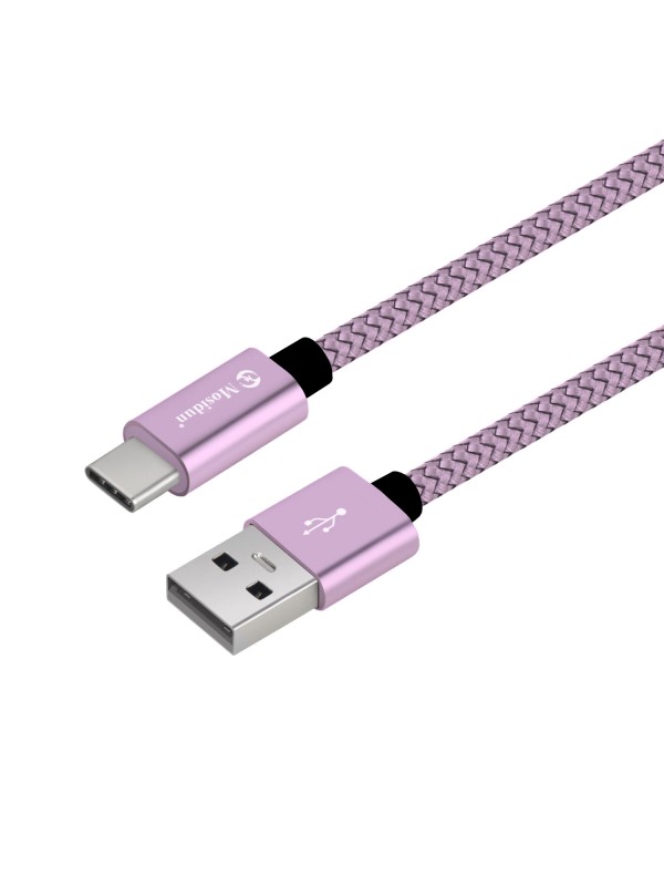 Mosidun Type-C Hızlı Şarj ve Data Kablo Dayanıklı 1mt D6 RoseGold