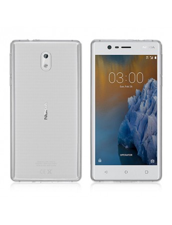 Nokia 3 Kılıf Soft Silikon Şeffaf Arka Kapak