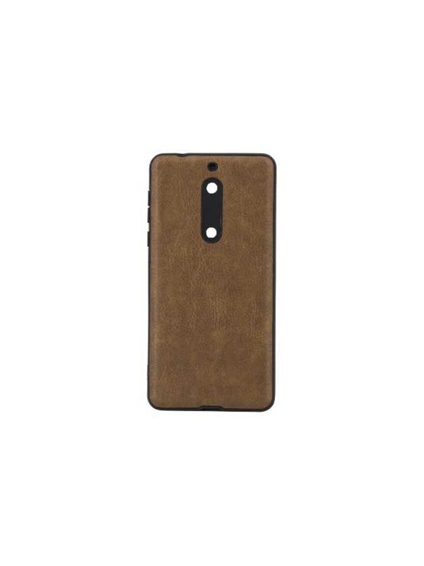 Nokia 6 360 Derece Slim Premium Deri Görünümlü Silikon Kılıf Tab…