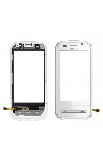 Nokia C6 (C6-00) Dokunmatik Ön Panel Çıtalı Orj - Beyaz…