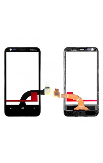 Nokia Lumia 620 Dokunmatik Çıtalı Ön Panel - Siyah…