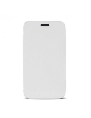 Nokia Lumia 620 Flip Case Kılıf Beyaz