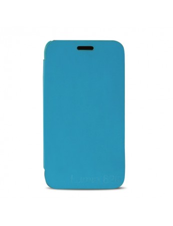 Nokia Lumia 620 Flip Case Kılıf Mavi