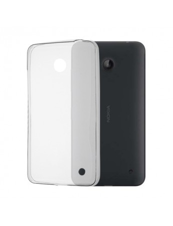 Nokia Lumia 630 Kılıf Soft Silikon Şeffaf Arka Kapak