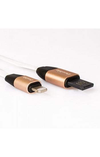 NoTech iPhone Lightning Şarj ve Data Kablosu Çift Yönlü USB 2.1A Beyaz…