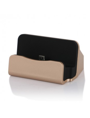 NoTech Micro USB Universal Masaüstü Şarj Aleti Dock Gold