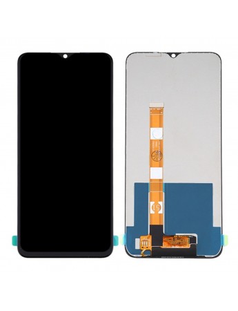 Oppo A15 LCD Ekran Dokunmatik Çıtasız - Siyah